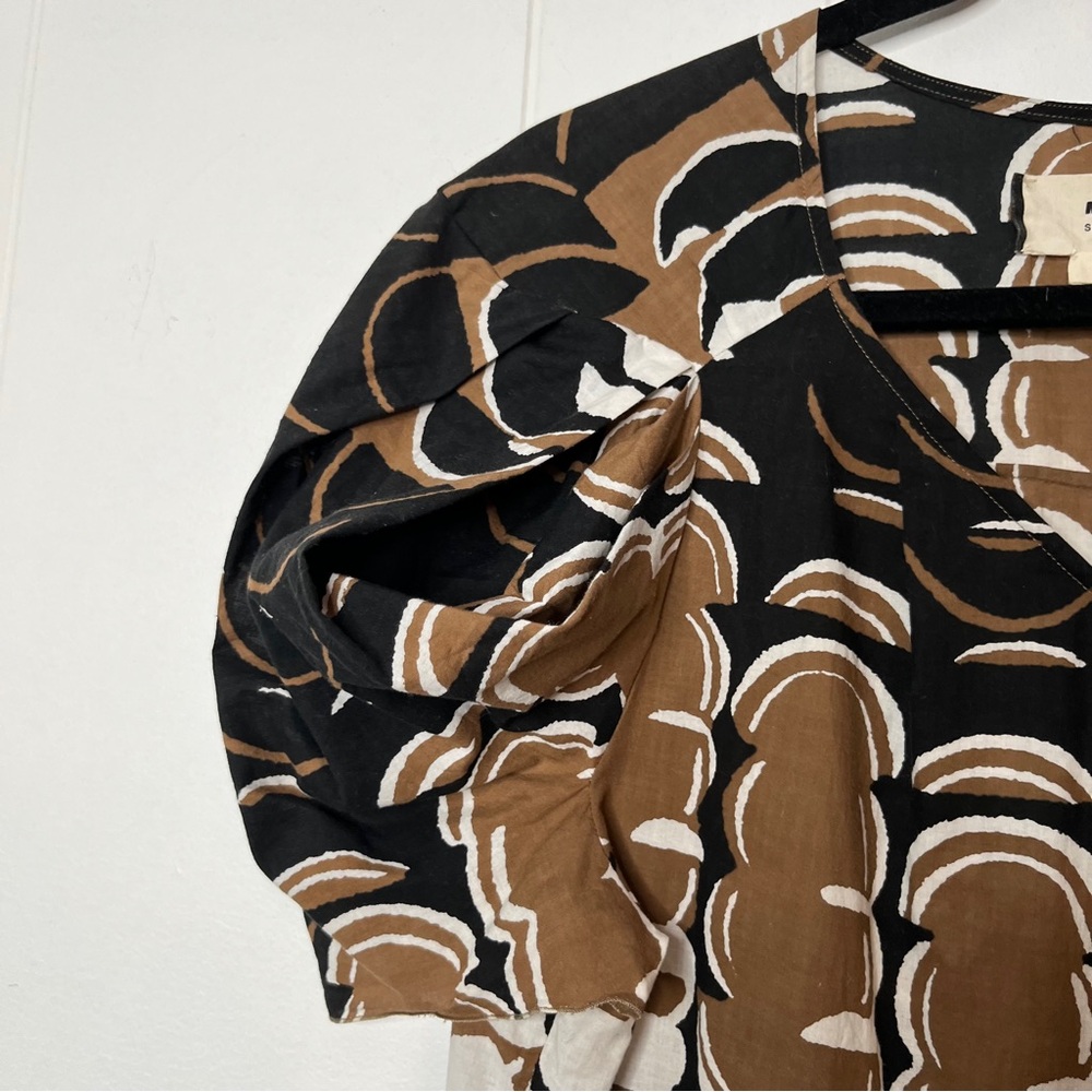 Marni Patterned Shift Mini Dress Statement Sleeve… - image 7